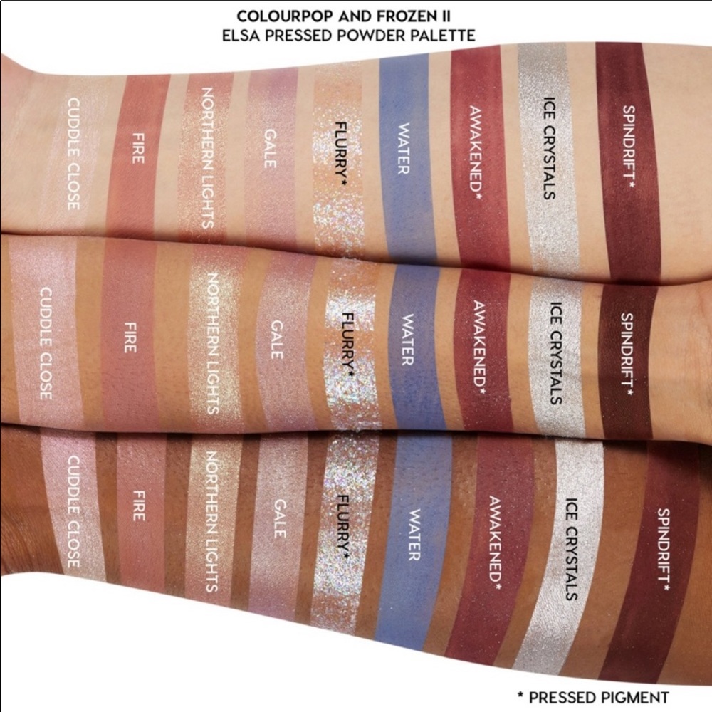 NWT ELSA FROZEN II COLOURPOP EYESHADOW PALETTE - Picture 2 of 7
